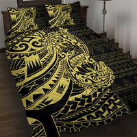 Yellow Couple Dolphins Maori Polynesian Style Quilt Bed Set LT9 Yellow - Polynesian Pride