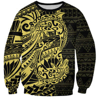 Yellow Couple Dolphins Maori Polynesian Style Sweatshirt LT9 Unisex Yellow - Polynesian Pride