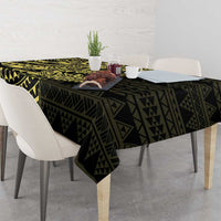 Yellow Couple Dolphins Maori Polynesian Style Tablecloth LT9 - Polynesian Pride