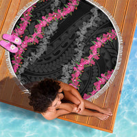 Guam Bougainvillea Lei Beach Blanket Chamorro Tribal Pattern
