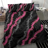 Guam Bougainvillea Lei Bedding Set Chamorro Tribal Pattern