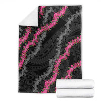 Guam Bougainvillea Lei Blanket Chamorro Tribal Pattern