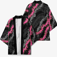 Guam Bougainvillea Lei Kimono Chamorro Tribal Pattern - Polynesian Pride