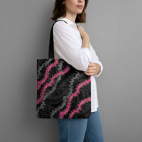 Guam Bougainvillea Lei Tote Bag Chamorro Tribal Pattern - Polynesian Pride