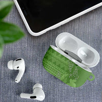 Hawaii Molokai Island Kukui Nut Flowers AirPods Case Tribal Kakau Pattern LT9 - Polynesian Pride
