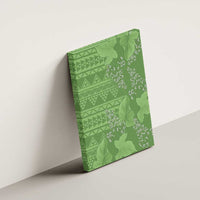 Hawaii Molokai Island Kukui Nut Flowers Canvas Wall Art Tribal Kakau Pattern