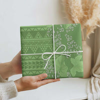 Hawaii Molokai Island Kukui Nut Flowers Wrapping Paper Tribal Kakau Pattern - Polynesian Pride