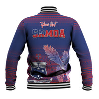 Custom Samoa 1962 Independence Day Custom Baseball Jacket Manuia le Aso Tuto'atasi Ula Nifo Blue Art LT9 - Polynesian Pride