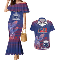 Custom Samoa 1962 Independence Day Custom Couples Matching Mermaid Dress and Hawaiian Shirt Manuia le Aso Tuto'atasi Ula Nifo Blue Art LT9 Blue - Polynesian Pride