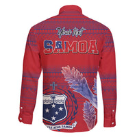 Custom Samoa 1962 Independence Day Custom Family Matching Puletasi and Hawaiian Shirt Manuia le Aso Tuto'atasi Ula Nifo Red Art