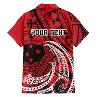 Custom Samoa Manuia le 62 Tausaga O le Tutoatasi Hawaiian Shirt Samoan Tatau Red Art LT9 - Polynesian Pride