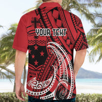 Custom Samoa Manuia le 62 Tausaga O le Tutoatasi Hawaiian Shirt Samoan Tatau Red Art LT9 - Polynesian Pride