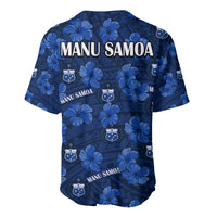 Manu Samoa Rugby Baseball Jersey Polynesian Style With Hibiscus LT9 - Polynesian Pride