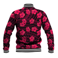 Polynesian Pride Hawaii Style With Hibiscus Baseball Jacket Pink LT9 - Polynesian Pride