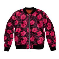 Polynesian Pride Hawaii Style With Hibiscus Bomber Jacket Pink LT9 Unisex Pink - Polynesian Pride