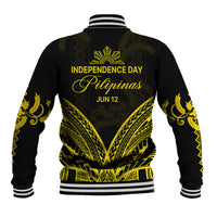 Philippines Independence Day Baseball Jacket Pechera With Side Barong Patterns LT9 - Polynesian Pride