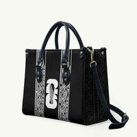 New Zealand Football White Fern Supporter Leather Bag LT9 Black - Polynesian Pride