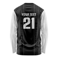 Custom New Zealand Football White Fern Supporter Long Sleeve Shirt