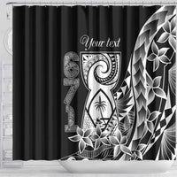 671 Guam Personalised Shower Curtain Latte Stone Tribal