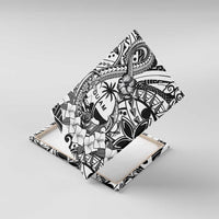 Guam Hafa Adai Guasali Flowers Canvas Wall Art LT9 With Frame Black - Polynesian Pride