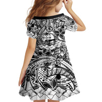 Guam Hafa Adai Guasali Flowers Family Matching Off The Shoulder Long Sleeve Dress and Hawaiian Shirt LT9 - Polynesian Pride
