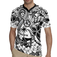 Guam Hafa Adai Guasali Flowers Rugby Jersey LT9 - Polynesian Pride