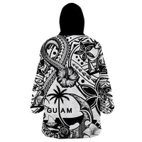 Guam Hafa Adai Guasali Flowers Wearable Blanket Hoodie LT9 - Polynesian Pride