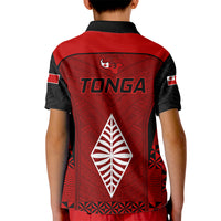 Tonga Rugby Kid Polo Shirt Go Champions World Cup 2023 Ngatu Unique LT9 - Polynesian Pride