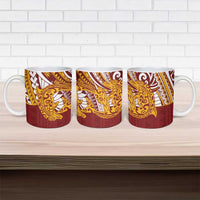 Couple Dolphins Maori Motif Ceramic Mug - Polynesian Pride