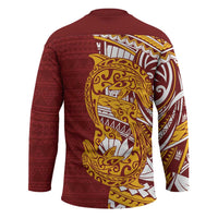 Couple Dolphins Maori Motif Hockey Jersey LT9 - Polynesian Pride