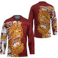 Couple Dolphins Maori Motif Hockey Jersey LT9 - Polynesian Pride