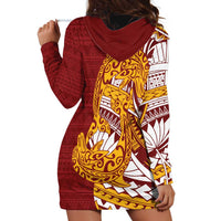 Couple Dolphins Maori Motif Hoodie Dress - Polynesian Pride