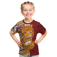 Couple Dolphins Maori Motif Kid T Shirt - Polynesian Pride