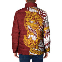 Couple Dolphins Maori Motif Padded Jacket - Polynesian Pride