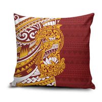 Couple Dolphins Maori Motif Pillow Cover - Polynesian Pride