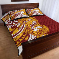 Couple Dolphins Maori Motif Quilt Bed Set - Polynesian Pride
