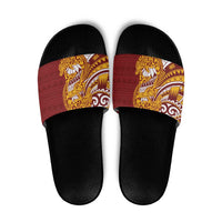 Couple Dolphins Maori Motif Slide Sandals - Polynesian Pride