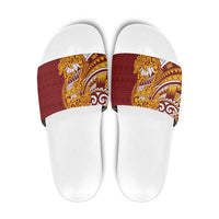 Couple Dolphins Maori Motif Slide Sandals - Polynesian Pride