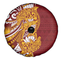 Couple Dolphins Maori Motif Spare Tire Cover - Polynesian Pride