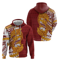 Couple Dolphins Maori Motif Zip Hoodie - Polynesian Pride