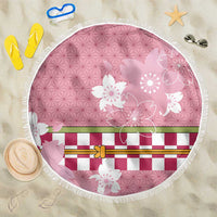 Japanese Asanoha Pattern Beach Blanket Charm Against Evil Spirits LT9 One Size 150cm Pink - Polynesian Pride