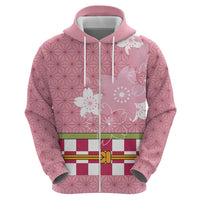 Japanese Asanoha Pattern Hoodie Charm Against Evil Spirits - Polynesian Pride