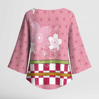 Japanese Asanoha Pattern Kimono Sleeve Blouse Charm Against Evil Spirits LT9 - Polynesian Pride