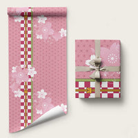 Japanese Asanoha Pattern Wrapping Paper Charm Against Evil Spirits LT9 58" × 23" Pink - Polynesian Pride