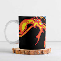 Japanese Asanoha Pattern Ceramic Mug Sun Flame Slayer Dragon Hinokami Kagura Spirit LT9 Green - Polynesian Pride