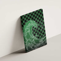 Japanese Asanoha Pattern Canvas Wall Art Water Breathing Slayer Dragon LT9 - Polynesian Pride