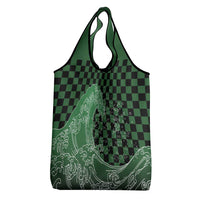 Japanese Asanoha Pattern Grocery Bag Water Breathing Slayer Dragon - Polynesian Pride