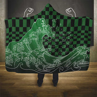 Japanese Asanoha Pattern Hooded Blanket Water Breathing Slayer Dragon - Polynesian Pride