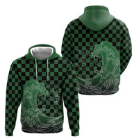 Japanese Asanoha Pattern Hoodie Water Breathing Slayer Dragon - Polynesian Pride