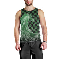 Japanese Asanoha Pattern Men Tank Top Water Breathing Slayer Dragon LT9 - Polynesian Pride